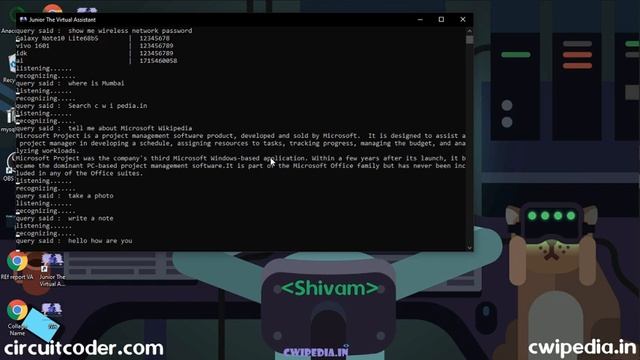 Working Of Virtual Assistant | Python смотреть онлайн
