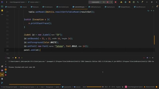 Hotel Management System | Creating Customer-Info Class | Java Project смотреть онлайн