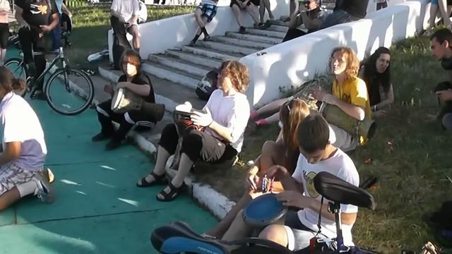 Drum Circles - барабанные джемы Ярославль 14 июля 2012 смотреть онлайн