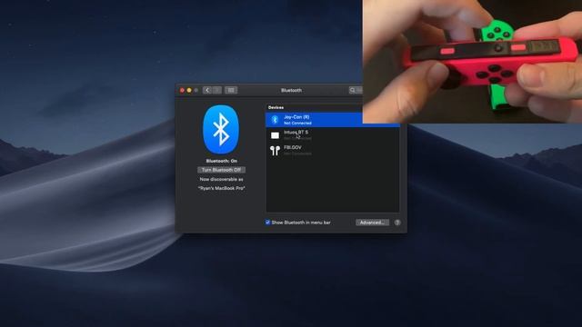 How to connect the Nintendo Joy-Con controller to Mac via Bluetooth смотреть онлайн