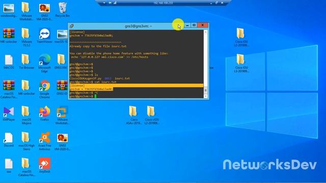 Install and License Cisco IOU l2 IOU l3 images GNS3 смотреть онлайн