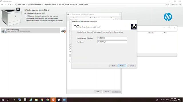 How to change printer ip address windows 10 2019 смотреть онлайн