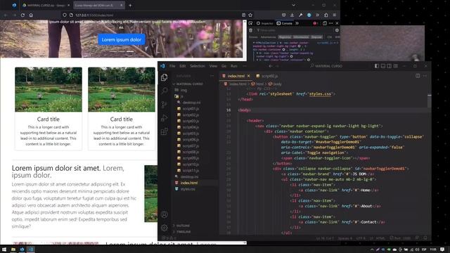 03 Cómo seleccionar elementos por clase con getElementsByClassName en el DOM con JavaScript смотреть онлайн