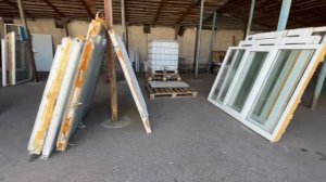 Новая поставка Б/У пластиковых окон и металлических дверей.