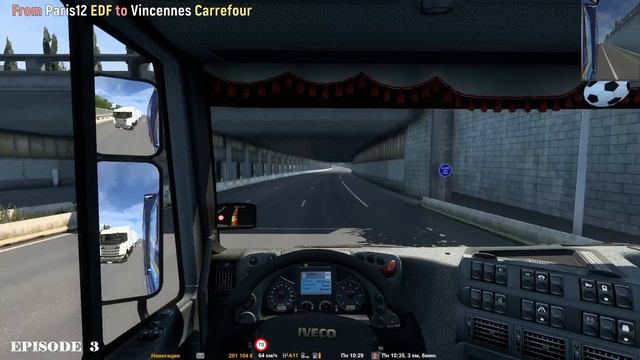 I'le-de-France v.0.03 ?? ETS2 1.45 ?? Paris12(EDF) to Vincennes(Carrefour) ?? Iveco Stralis SC смотреть онлайн