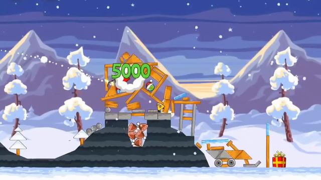 Angry Birds Seasons 2012 Level 1-23 Wreck the Halls 3 Star Walkthrough смотреть онлайн