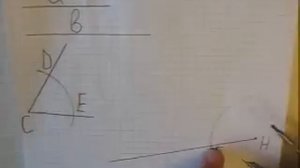 Построение треугольника по двум сторонам и углу между ними