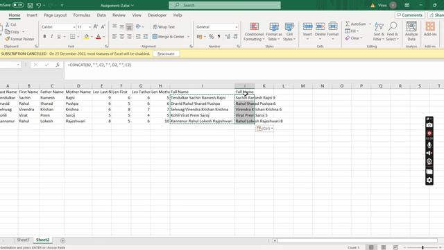 Advanced Excel - Applying various string formulas смотреть онлайн