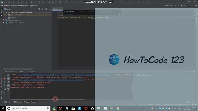 Python 2.7 | Python For Beginner's смотреть онлайн