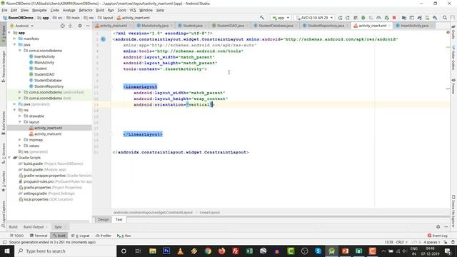 Insert Update Delete in Android Room Database | Easy Student Management System in AndroidX Part 1 смотреть онлайн