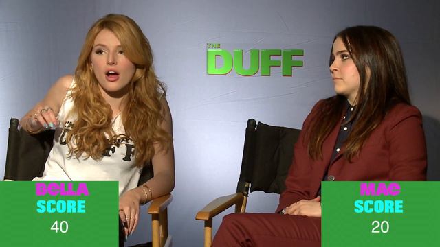 The DUFF Stars Bella Thorne and Mae Whitman Play the Slang Game смотреть онлайн