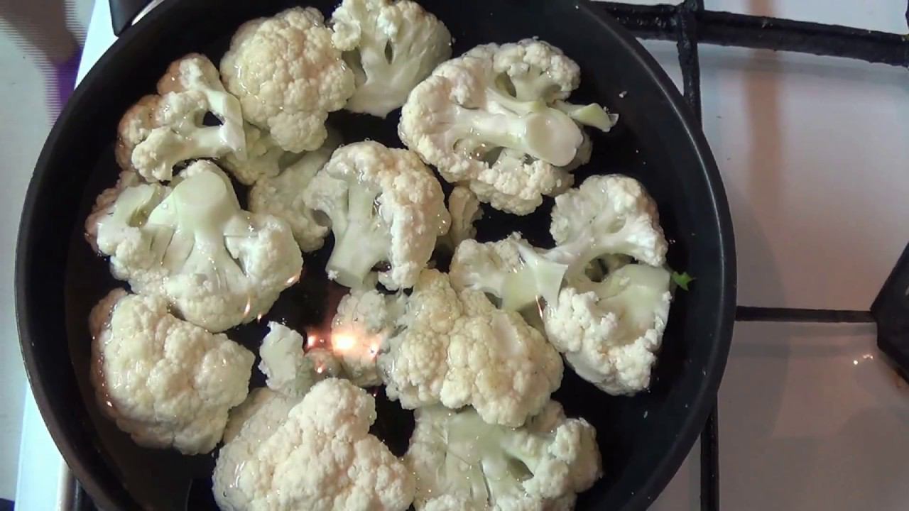 Цветная капуста обжаренная в яйцах. смотреть онлайн