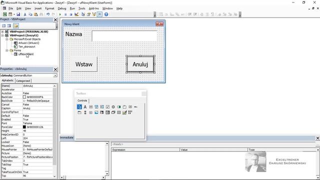 VBA - UserForm czyli formularz użytkownika смотреть онлайн