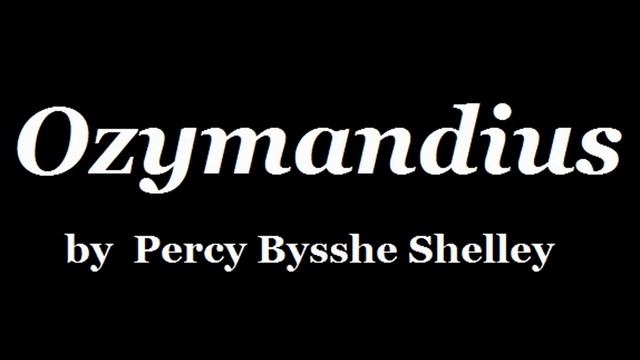 OZYMANDIUS by Percy Bysshe Shelley - FULL Poetry Recording - AudioBook | Poem смотреть онлайн