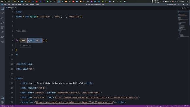 How to Delete Data from Database using PHP MySQL смотреть онлайн