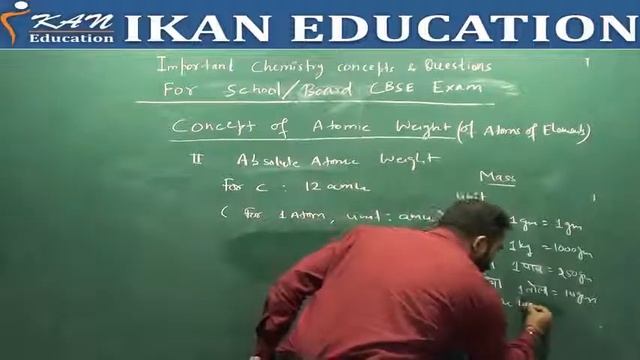 Important Concept and Questions for CBSE BOARD EXAM Topic Absolute Atomic Weight смотреть онлайн