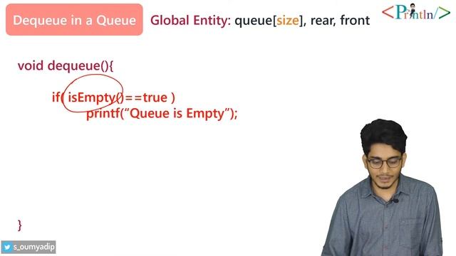 #7.3 Dequeue in Queue | Delete element from Queue | Queue | Data Structure | Println смотреть онлайн