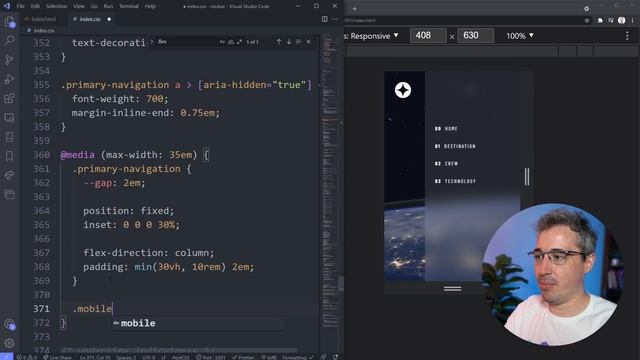 Responsive navbar tutorial using HTML CSS & JS смотреть онлайн