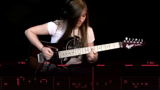 PINK FLOYD - COMFORTABLY NUMB - SOLO COVER BY TINA S - Guitar Tutorial - Animated Tab смотреть онлайн