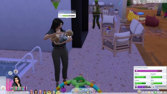 КОГДА ТВОЯ ДОЧЬ ВАМПИР // 100 детей Эп. 67 // челледж симс 4 смотреть онлайн