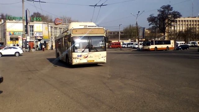 Кривой Рог.Маршрут 302.Площадь Освобождения. смотреть онлайн