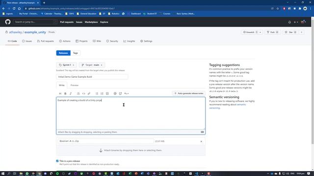 Github: Create a Release смотреть онлайн
