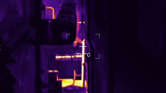 Hti-301 thermal camera 25Hz high resolution 384x288 - steam boiler 10 ton/h (Caldaia a Vapore) смотреть онлайн