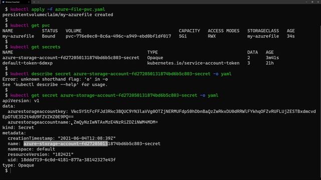 Azure File Share with AKS смотреть онлайн