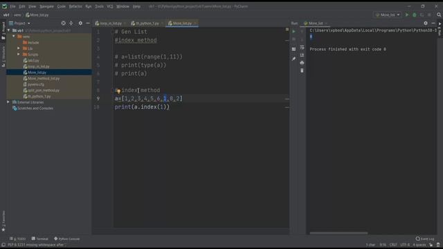 python tutorial in hindi | Tutorial 31 | generate #list and #index method in #python смотреть онлайн