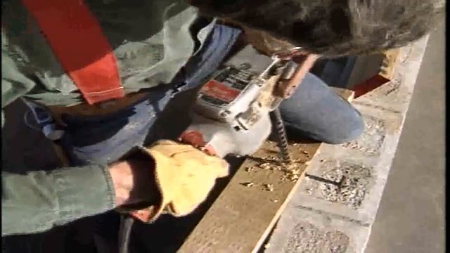 Установка лежня на фундамент. Каркасный дом ( Этап 1) смотреть онлайн