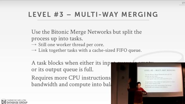 CMU Advanced Database Systems - 20 Parallel Sort-Merge Join Algorithms (Spring 2018) смотреть онлайн