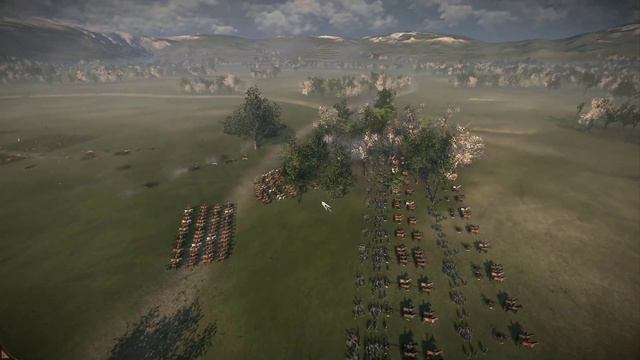 10 Cavalry Units Against 40 Canons Using Shrapnel Shots - Total War Shogun 2