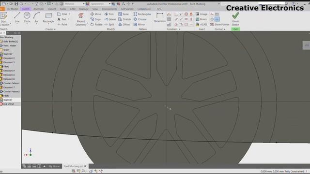3D Modeling Car #5 - Ford Mustang - Inventor Design Tutorial смотреть онлайн
