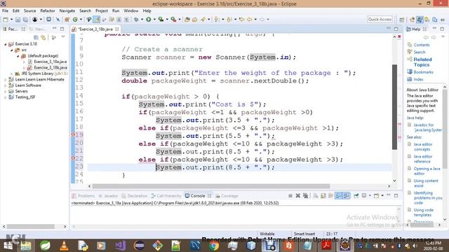 Introduction To Java Programming Exercise 3 18b смотреть онлайн