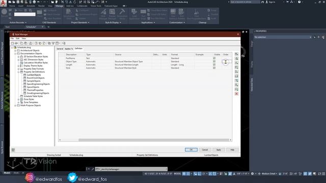 SCHEDULE (BOM) in AutoCAD Architecture 2023 смотреть онлайн