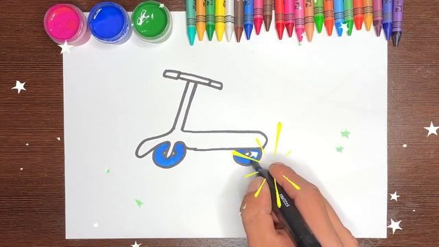 Простое рисование для детей - How To Draw - Drawing - раскрашиваем вместе