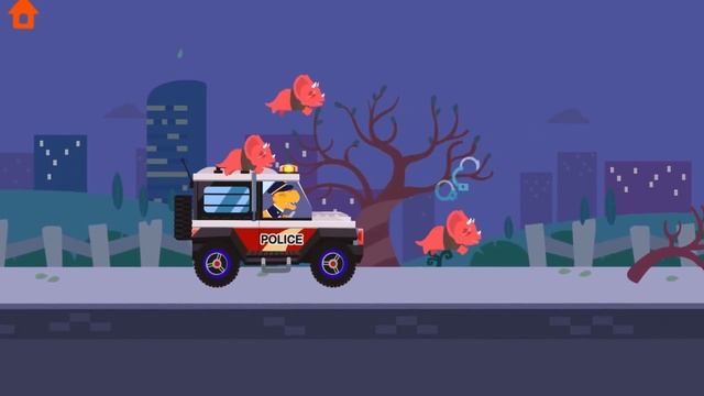 Dinosaur Kids Games - Dinosaur Police Car - Play Fun Police Chase Bad Guys Games For Kids смотреть онлайн