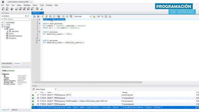 ?UPDATE EN SQL | Actualizar registros con Bases de Datos | CURSO ONLINE GRATUITO BASE DE DADOS смотреть онлайн