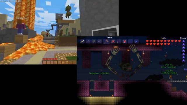 Minecraft Vs Terraria! Whats the better game? смотреть онлайн