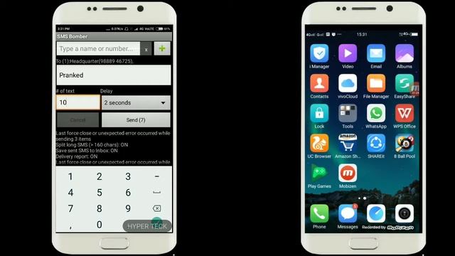 How to do SMS BOMBING with android || No root || hyper teck смотреть онлайн