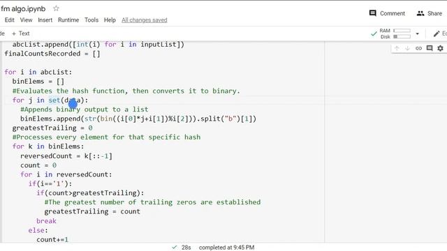 Flajolet–Martin algorithm implementation in python смотреть онлайн
