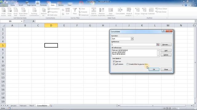 MS EXCEL: How to use Consolidate || Link between Different Excel file and Excel sheet смотреть онлайн