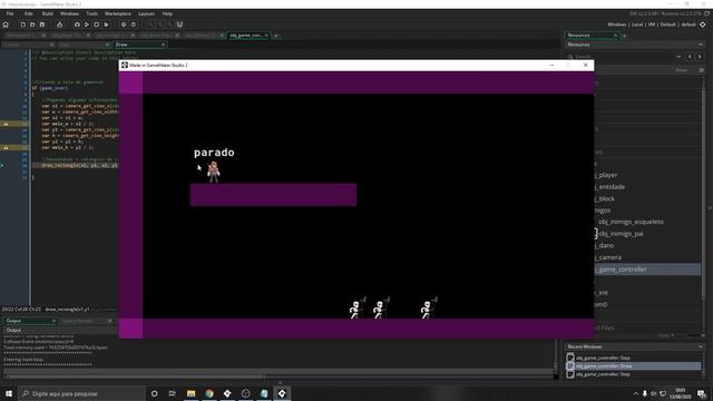 MetroidVania 21 - Tela de GameOver com Slow Motion e Barras pretas | Game Maker Studio 2 смотреть онлайн