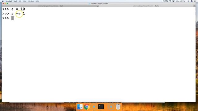 Python 3.7: Subtraction Assignment Operator In Python смотреть онлайн