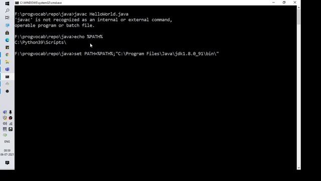 'javac' is not recognized as an internal or external command смотреть онлайн