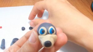 Хаски из пластилина, Как слепить Собаку  из пластилина?/Видео лепка