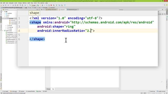 Circular Determinate ProgressBar - Android Studio Tutorial смотреть онлайн
