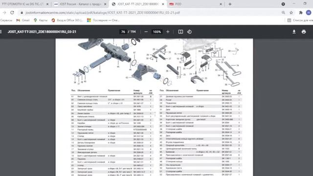 Седла для прицепов, подбор ремкомплектов, подбор седла. JOST, SAF