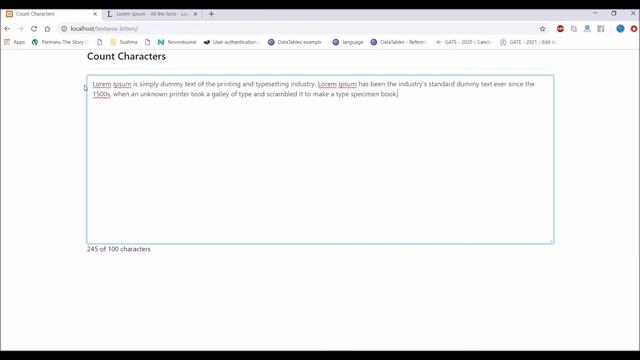 Count Characters in Textarea using JavaScript | Onkeyup Function смотреть онлайн