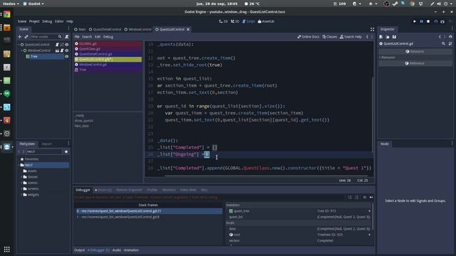 Godot 3 - Tutorial - Tree Node and how to send signals to other GUI windows смотреть онлайн
